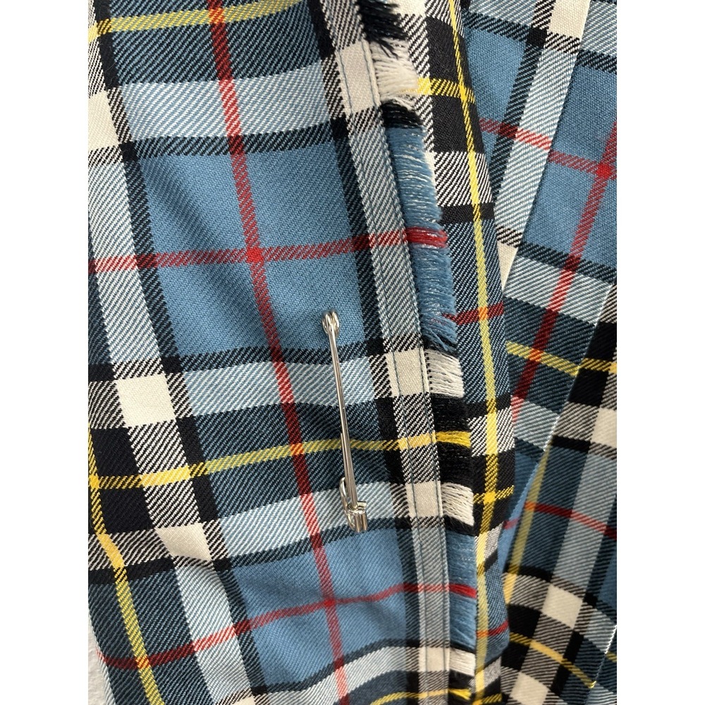 Lochcarron of Scotland Kilt Thomson Blue Tartan 38" Waist 26" Length 100% Wool - Picture 4 of 13